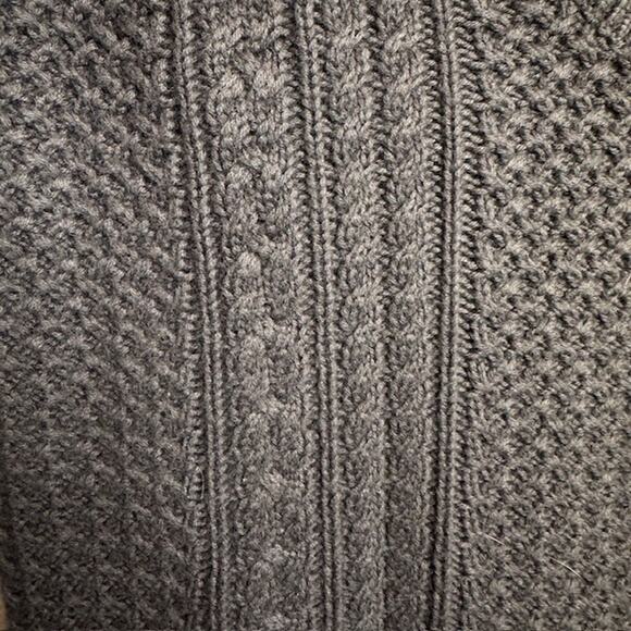Talbots Petites Brown Cable Knit Vest Sz Medium - Picture 4 of 11